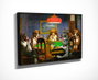 Wallity Cuadro Lienzo Decorativo Un amigo en apuros 30 x 40 cm